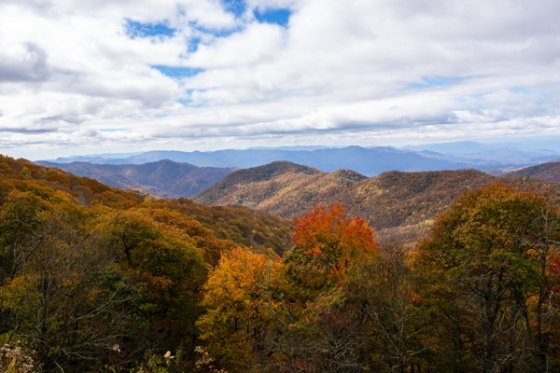 Blue Ridge Parkway, North Carolina, mountains, autumn, October